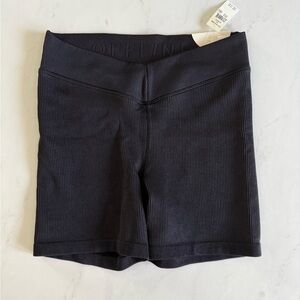 NWT Aerie Ribbed High Rise Bike Shorts
